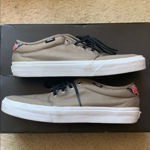 Vans Sneakers - Light Brown/Tan with Floral Design